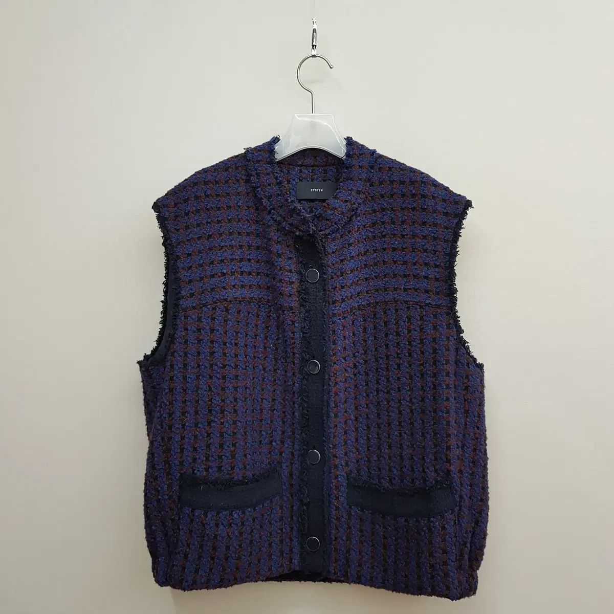 The HANDSOME SYSTEM システム 21FW ツイード ベスト M サイズ