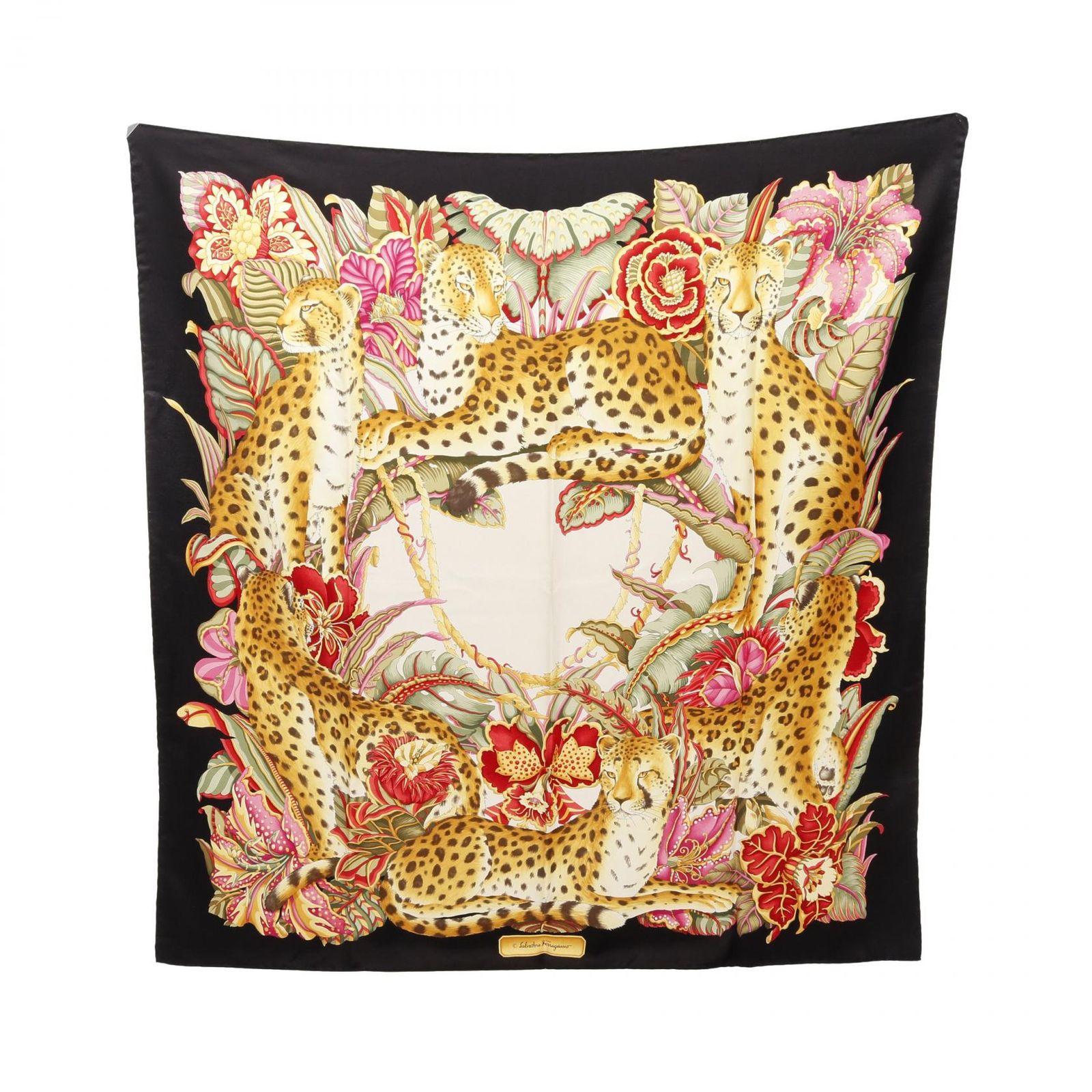 サルヴァトーレフェラガモのスカーフ サルヴァトーレフェラガモ Salvatore Ferragamo スカーフ レッド