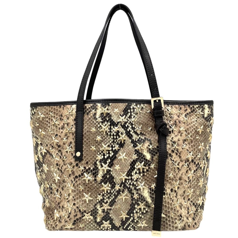 ジミーチュウ ハンドバッグ レディース トートバッグ パイソン柄 蛇柄 