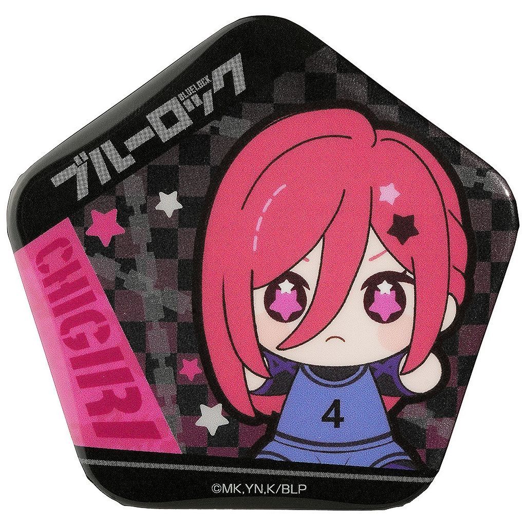 中古】バッジ・ビンズ 千切豹馬 HUGGYシリーズ 缶バッジ 「ブルー