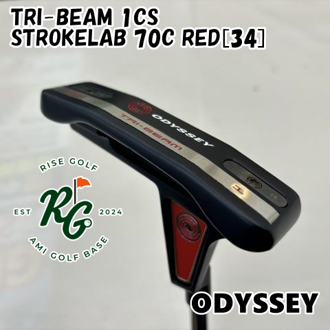 【中古】パター オデッセイ TRI-BEAM 1CS◆STROKELAB 70C RED[34]◆◆3[1857]