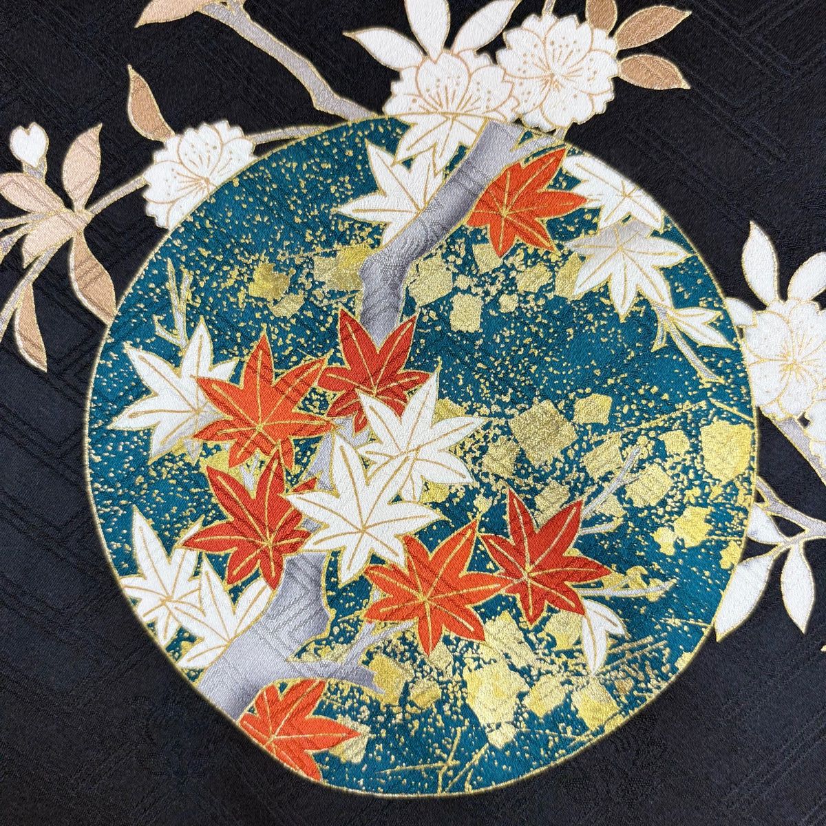 ◎吾妻徳穂 振袖 落款あり 袷 金駒刺繍 正絹 水色 パールトーン加工 美品 ◎吾妻徳穂 振袖 落款あり 袷 金駒刺繍 正絹 水色 パールトーン