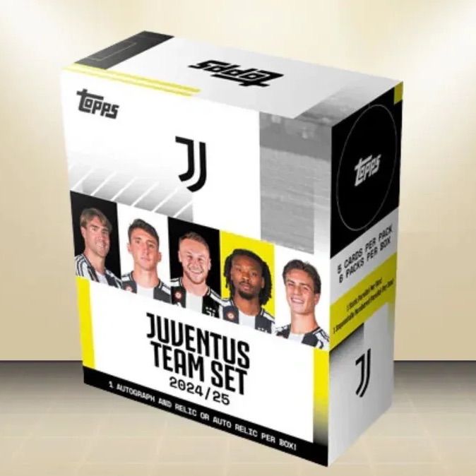 2BOXセット 日本未発売 海外即 Topps Juventus Team Set 2025|25 Hobby Box 直筆サインカード確定＋レリック確定ORレリックオート確定 ユベントス チームセット