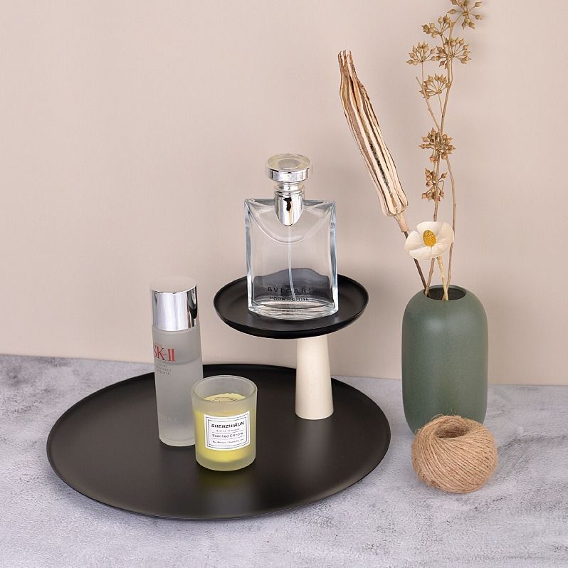 収納 トレイ インテリアトレイ 卓上収納 北欧 シンプル モノトーン 2段 ミニマル おしゃれ 小物入れ 飾り棚 ディスプレイスタンド トレー アクセサリー 小物 ディスプレイ ブラック