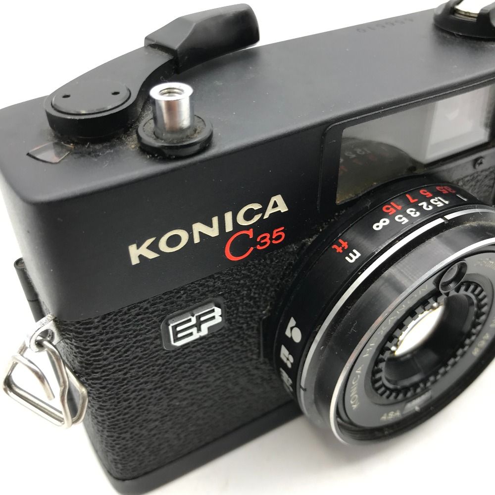 骨董品☆カメラ KONICA [ C35 ] EF キャノン レンズ HEXANON 38mm F2.8