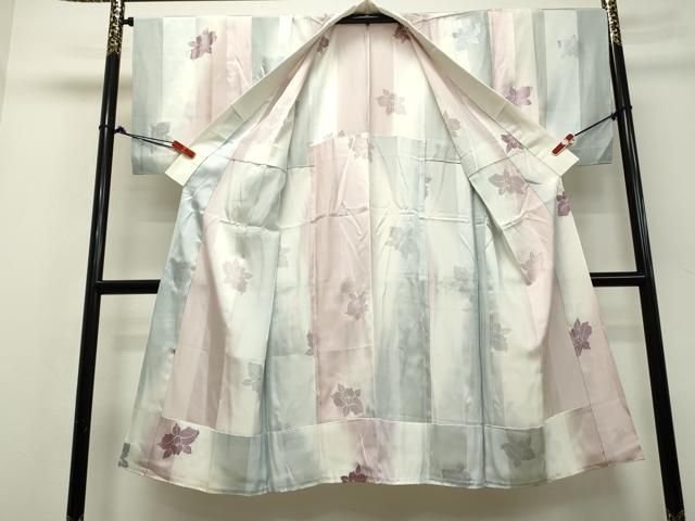 平和屋着物○長襦袢 無双仕立て 舞花文 暈し染め 正絹 逸品 DAAM1077ud