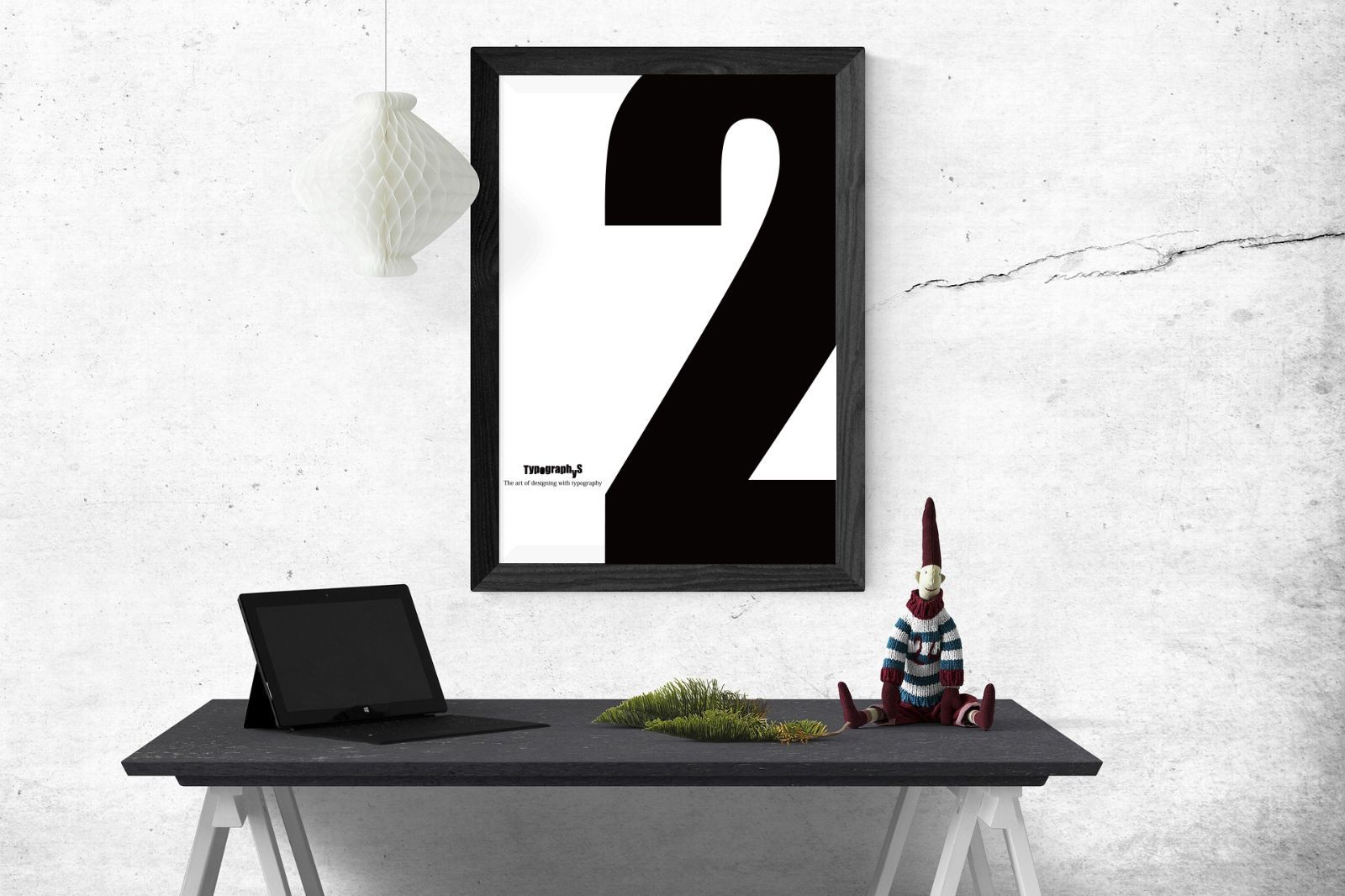 【A2】TYPOGRAPHYS アートポスター（A2サイズ）02BK