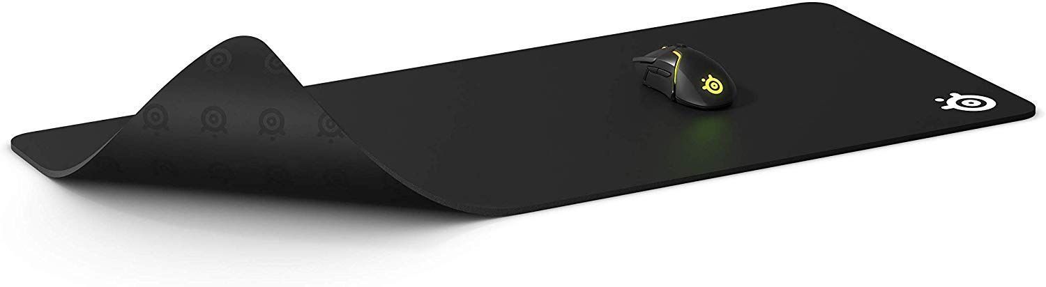Size 長さ400 x 幅 900 mm SteelSeries ゲーミングマウスパッド 大型 厚 ノンスリップラバーベース ブラック 90cm×40cm×0.4cm QcK Heavy XXL 67500