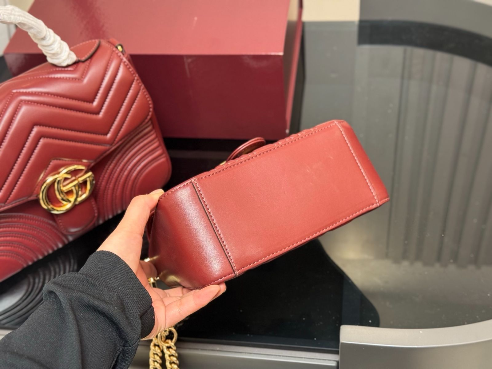 GUCCI メッセンジャーバッグ　オレンジ　y2k アーカイブ 今日特価】Gucci GG Marmont Messenger Bag メッセンジャー