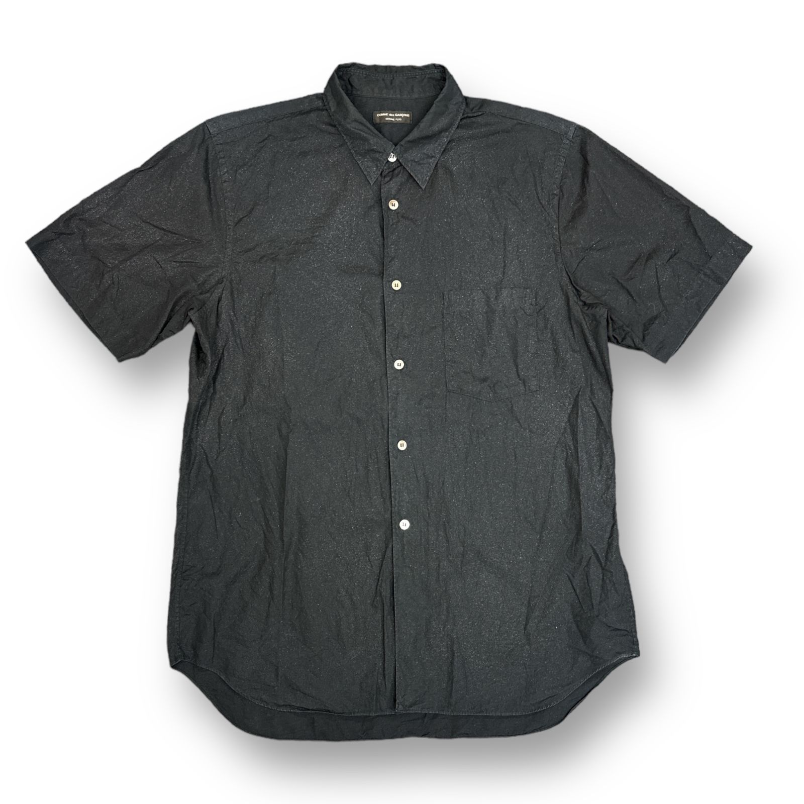 tricot COMME des GARÇONS・ブラック 半袖 シャツ PLAY COMME des GARCONS 新品 プレイ コムデギャルソン BLACK