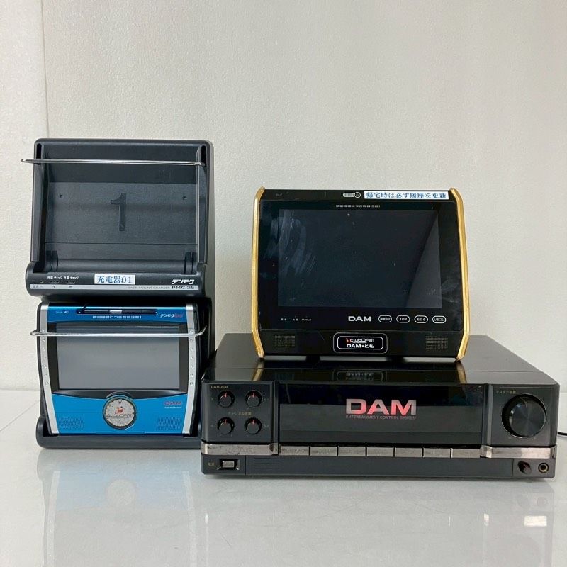 ジャンク デジタルミキシングアンプ DAM-AD4 デンモク TM-PB4BD PMC25 カラオケ機器 ダム DAM