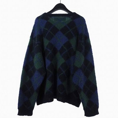 ネイバーフッド NEIGHBORHOOD ARGYLE PATTERN MOHAIR SWEATER