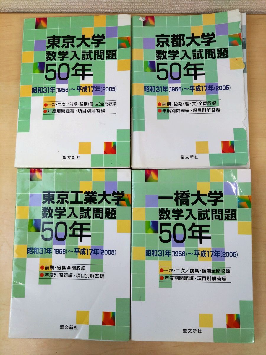 東京工業大学 数学入試問題50年 昭和31年(1956)～平成17年(2005)