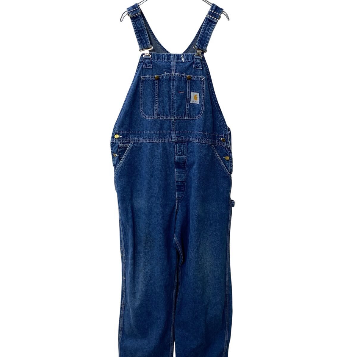 Carhartt デニム オーバーオール W42 ブルー カーハート サロペット