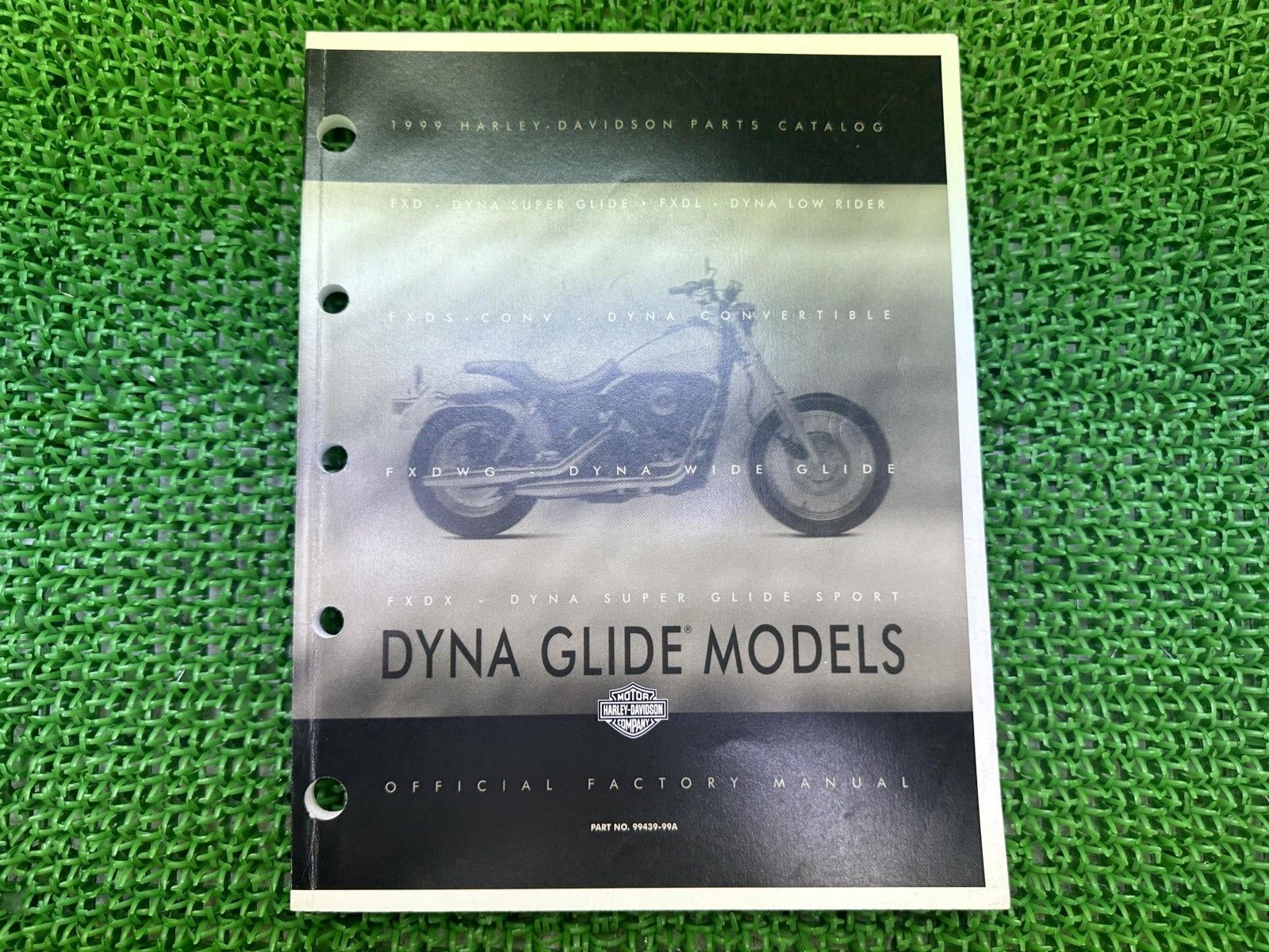 ダイナ パーツリスト 英語版 ハーレー 正規 バイク 整備書 1999年ダイナモデル パーツカタログ 車検 パーツカタログ 整備書 pT
