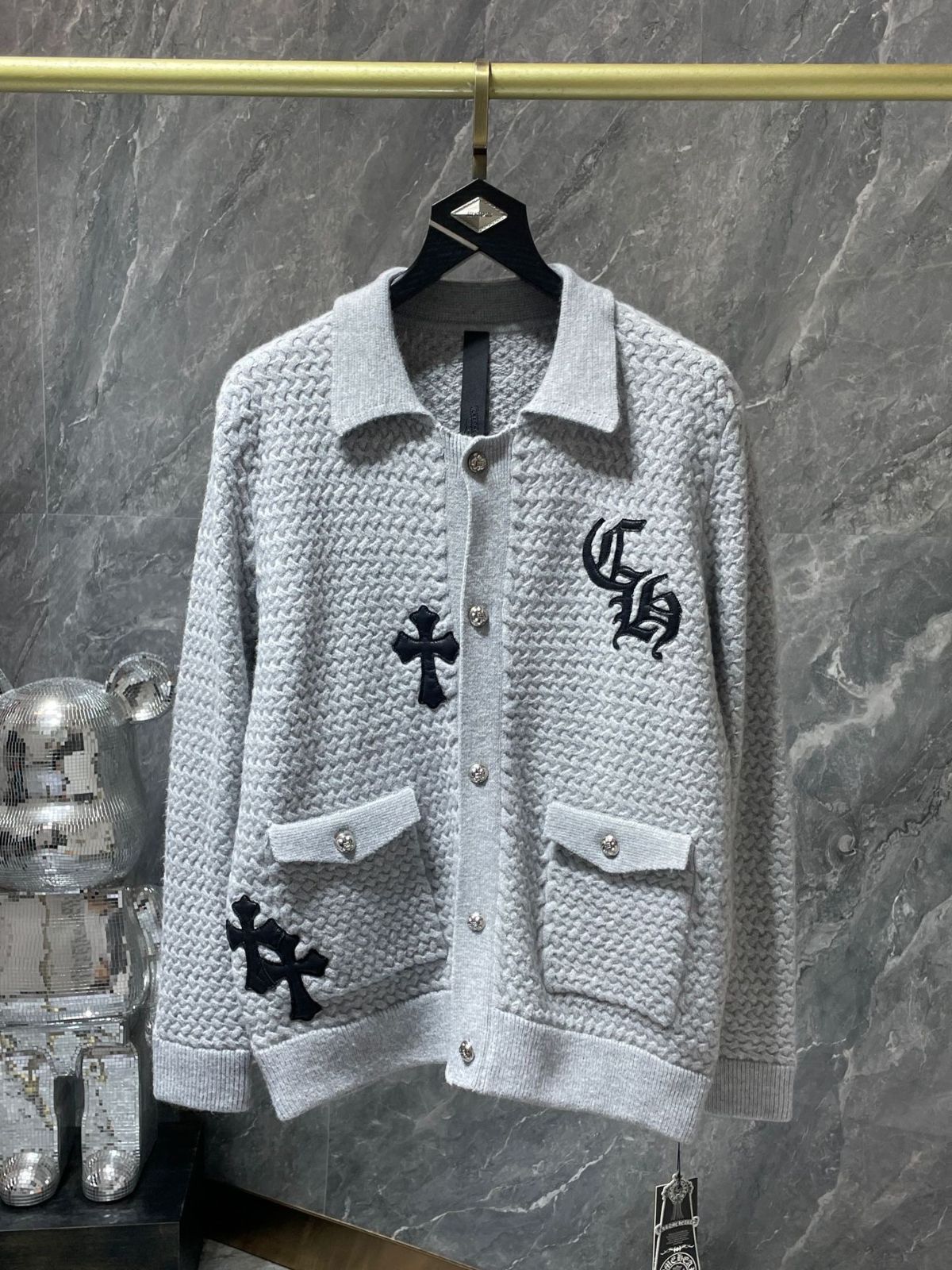 新品 Chrome Hearts クロムハーツ コート ニット/セーター