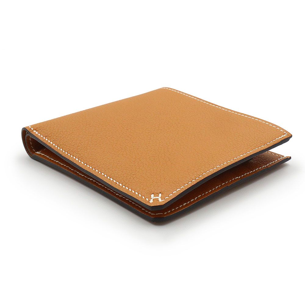 【新品・未使用】エルメス 二つ折り財布 Hセリエ コンパクト トフィー HERMES エルメス H セリエ コンパクト B刻印 ウォレット 二