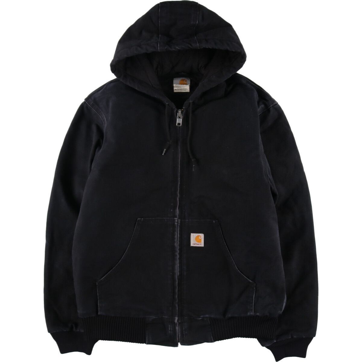 古着 カーハート Carhartt アクティブジャケット ダックフルジップパーカー USA製 メンズS相当/eaa481732