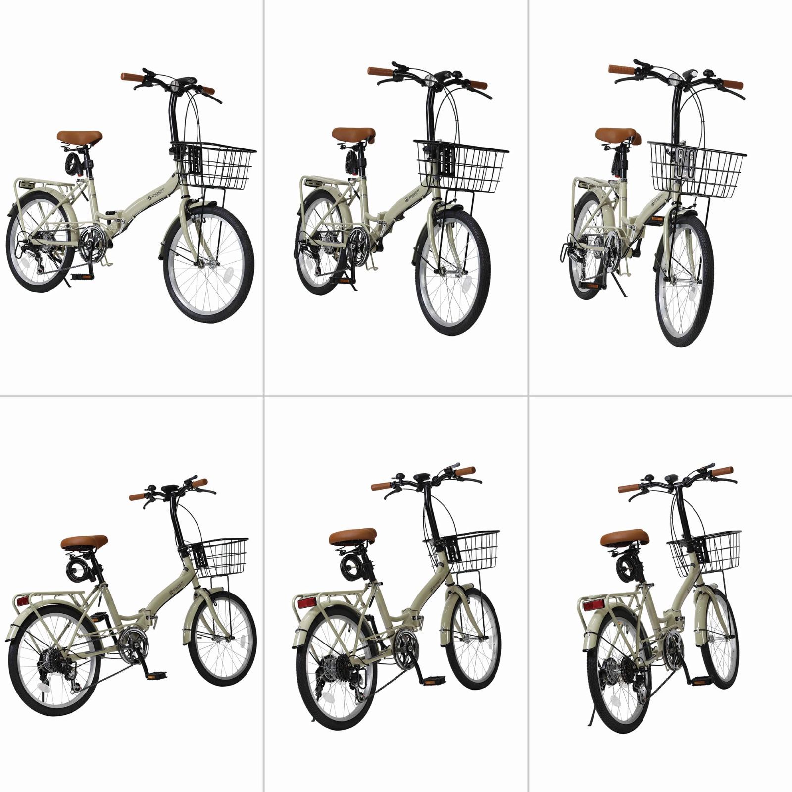 折畳自転車20インチ シンプルデザイン