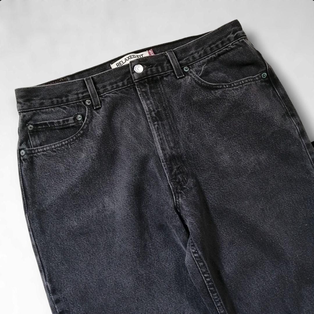 Levis リーバイス550 ブラックデニム W36 バギーパンツ USA規格