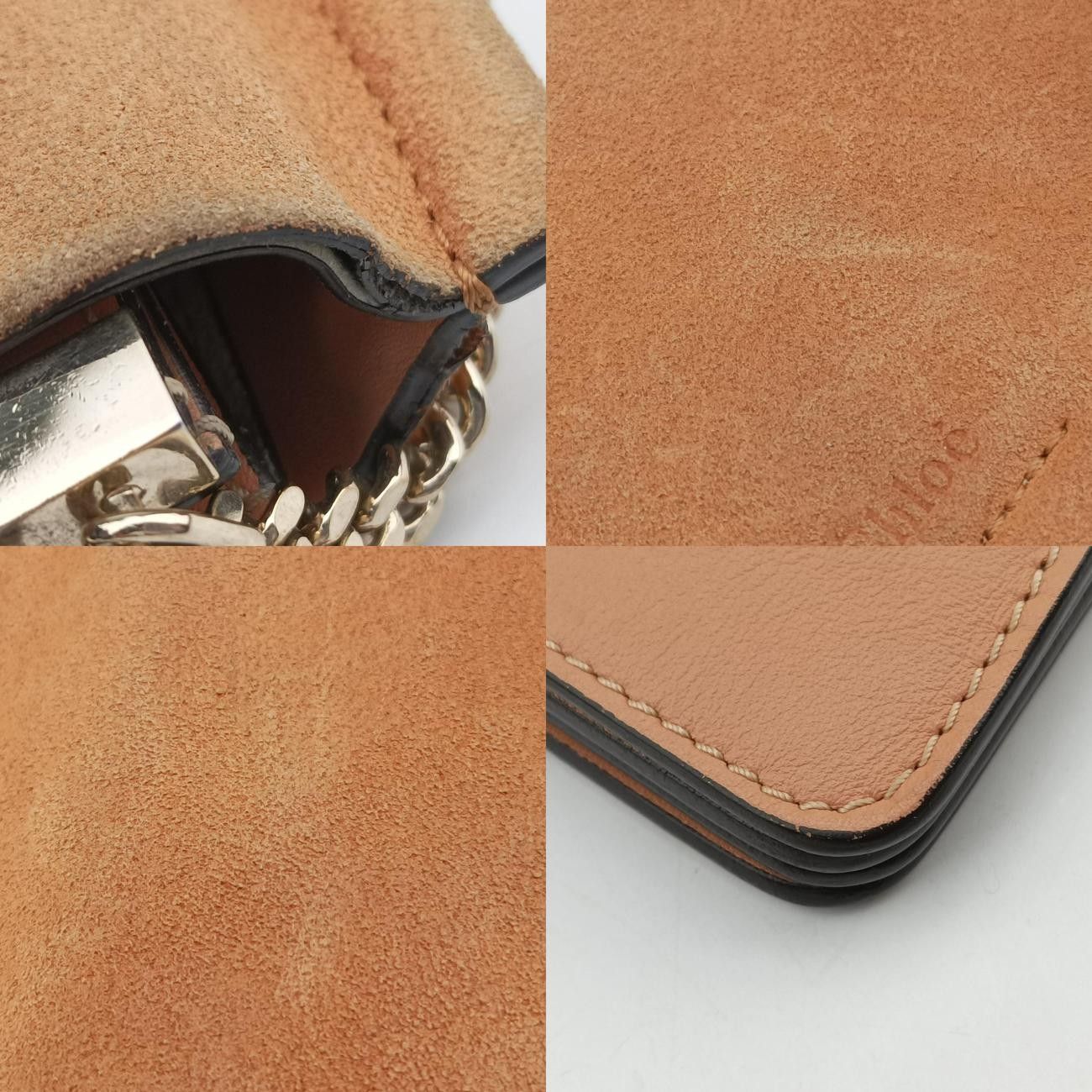 クロエChloeフェイブラウンレザー×スエード03175665-04