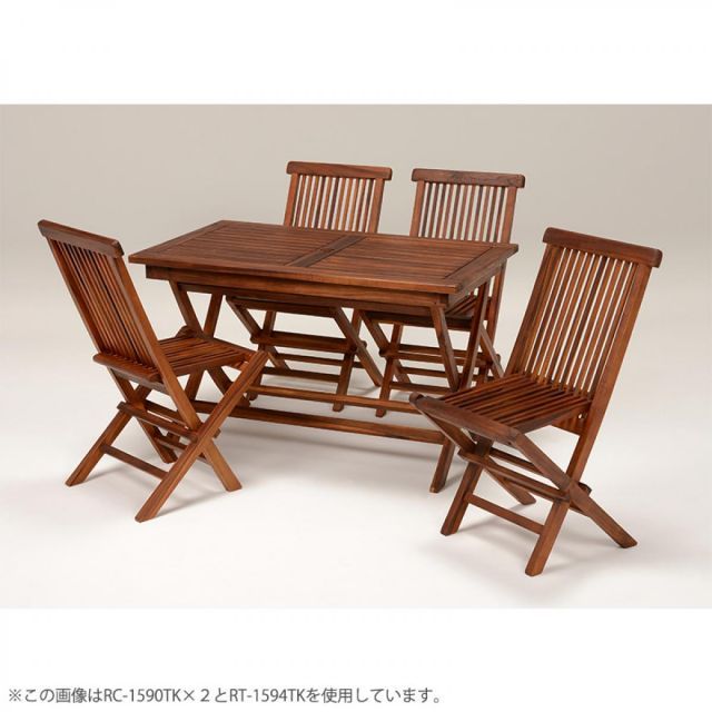 IKEA アスクホルメン 折りたたみチェア 2脚セット 屋外用 アカシア材