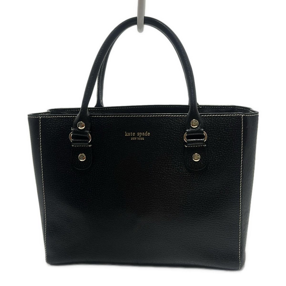 kate spadeネイビー レザーA4サイズ ビジネスバッグ トートバッグ