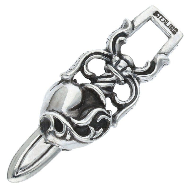 クロムハーツ ネックレストップ DAGGER HEART/ダガーハートペンダント クロムハーツダガーハートペンダント(ネックレス)|クロムハーツ