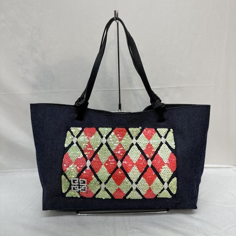 GIVENCHY デニム スパンコール トートバッグ - メルカリ
