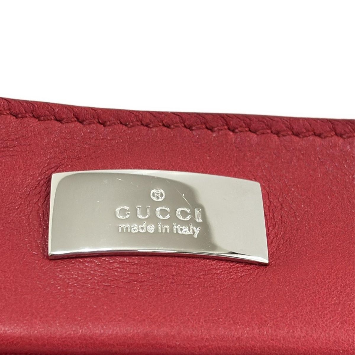 GUCCI(グッチ) コインケース - レッド レザー - メルカリ