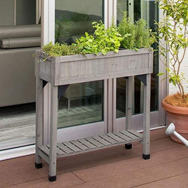 タカショー プランター レイズドベッド ハーブプランター スリム グレイウォッシュ WK-08FG 家庭菜園 ガーデニング 仕切り ワイルドライフガーデン