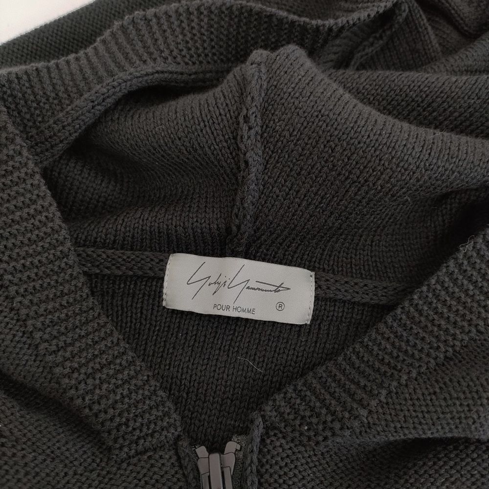 Yohji Yamamoto ヨウジヤマモト　コットンニットフーディー　パーカー Yohji Yamamoto ヨウジヤマモト コットンニットフーディー