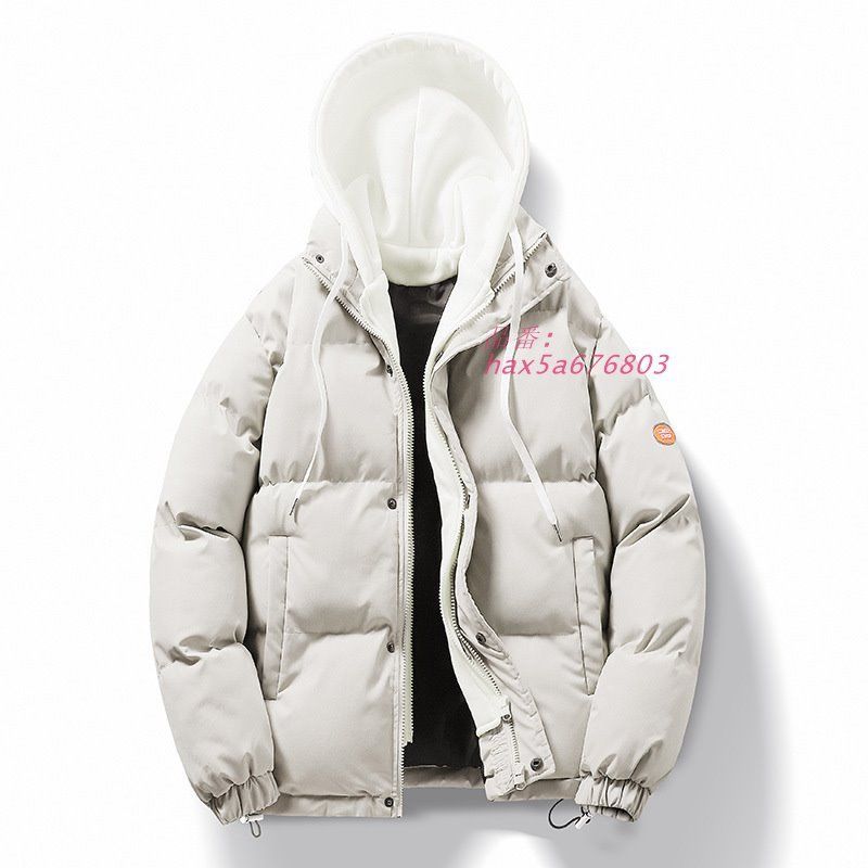 メンズ ライトダウンジャケット 綿服 カジュアル 中綿ジャケット シルバー フード付き 防風 厚手 防寒 暖かい ゆったり 通勤 フォーマル ビジネス ショット丈 メンズ ライトダウンジャケット 綿服 カジュアル 中綿ジャケット