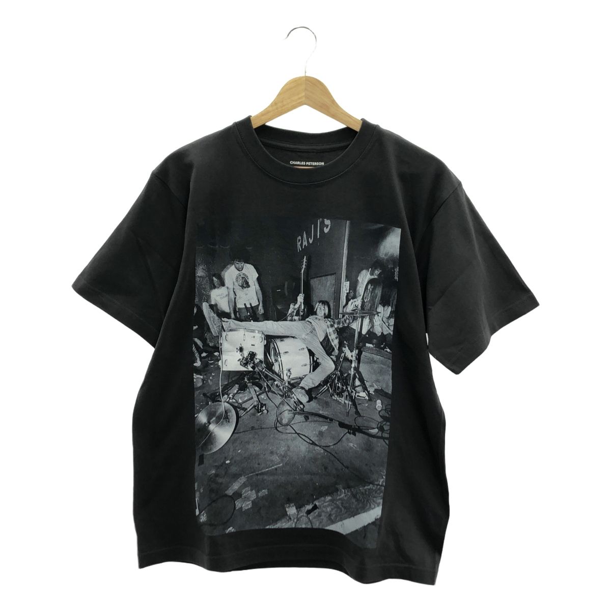 BIOTOP | ビオトープ | Charles Peterson Nirvana Kurt Cobain フォト プリントTシャツ | M | ブラック | メンズ