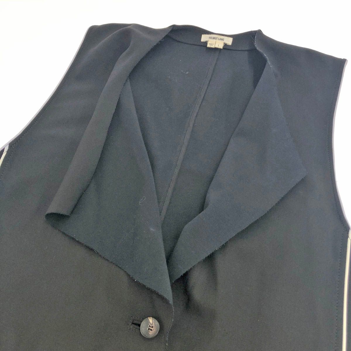美品 HELMUT LANG ヘルムートラング ベスト サイズ:L ブラック 
