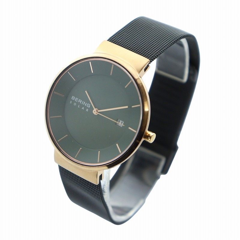 ベーリング BERING 腕時計 ウォッチ ソーラー カレンダー付き 緑