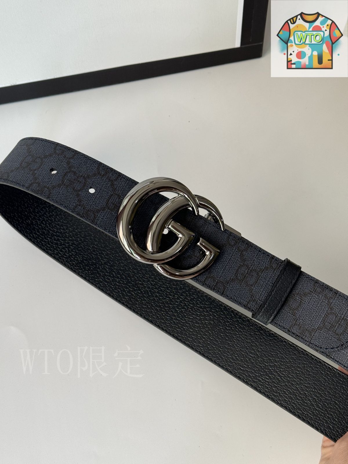 激レア 美品 グッチ ベルト G型バックル 裏表回転 シルバー ブラック グッチ GUCCI ベルト GGレザー 本革 グッチシマ インター