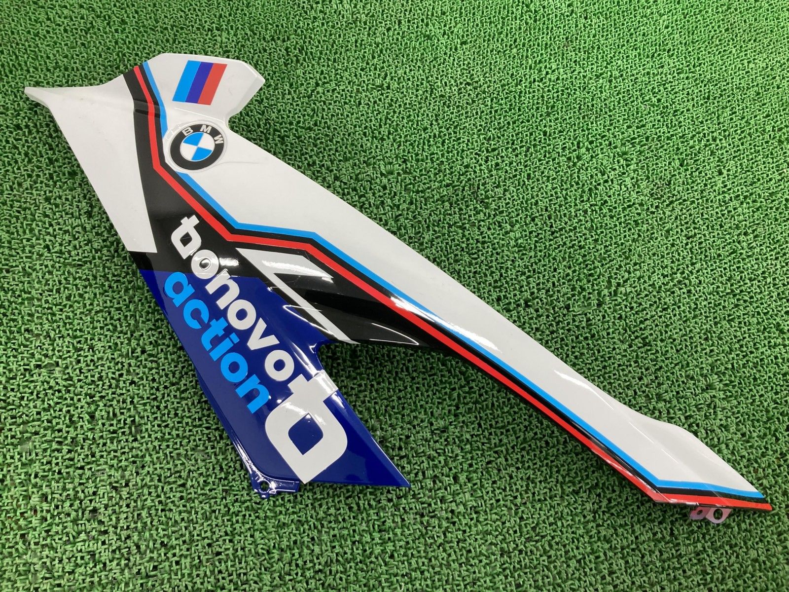 ZXMT製S1000RR サイドカウル 左 白/青 社外 バイク 部品 K67 19-21年