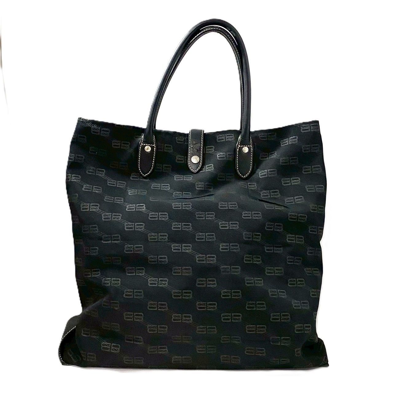 ★最終価格★バレンシアガ　BBロゴ　トートバッグ BALENCIAGA バレンシアガ BB柄 トートバッグ ベージュ ロゴ 鞄