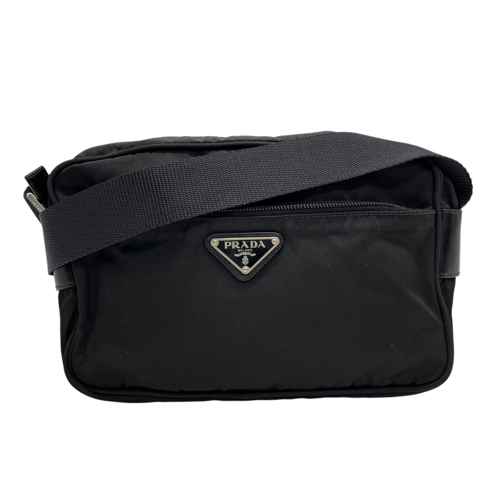 美品 PRADA プラダ ショルダーバッグ 斜め掛け カメラバッグ ナイロン 
