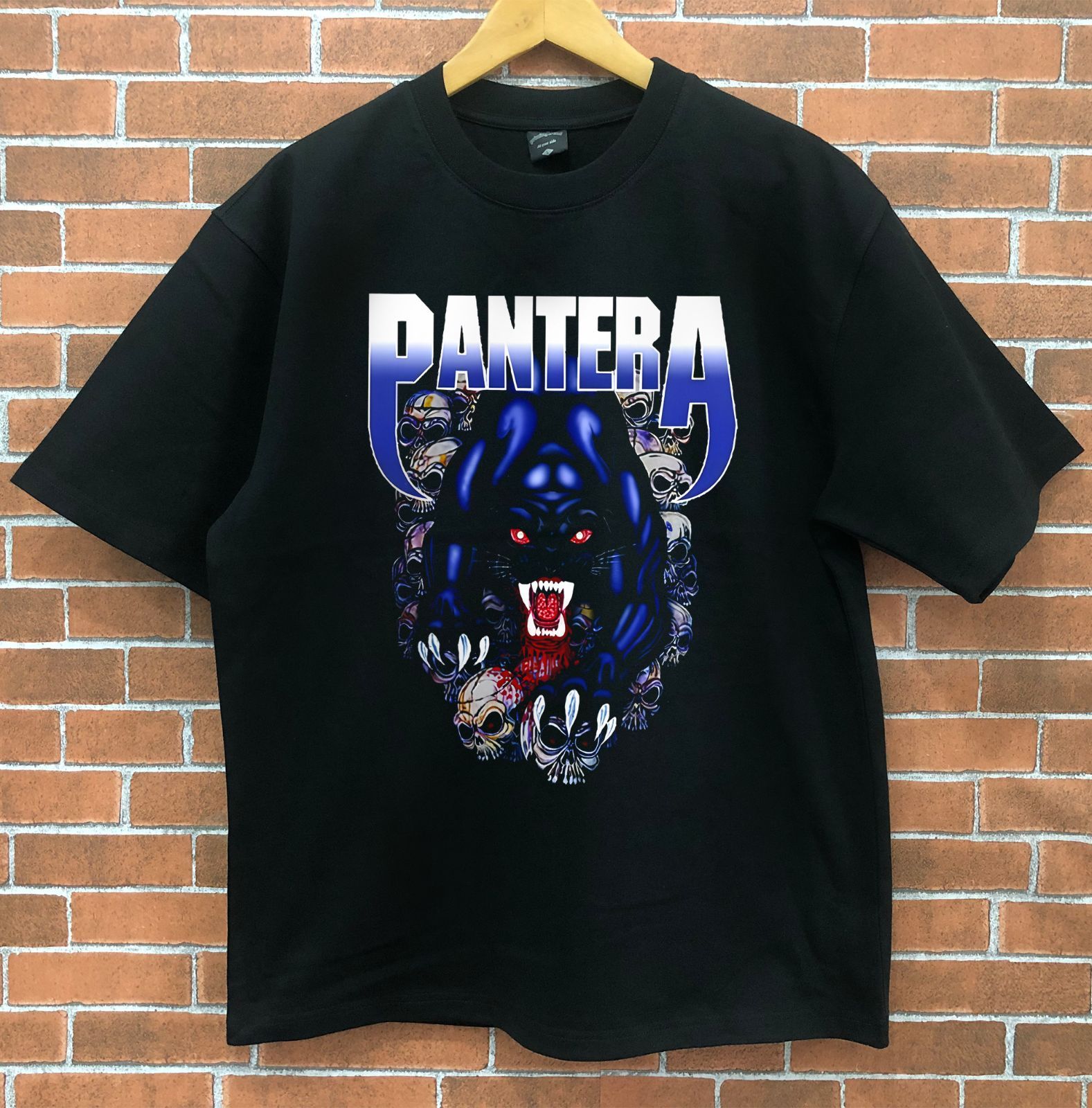 90s vintage パンテラ Pantera Hanes カットオフ ロックT スカル