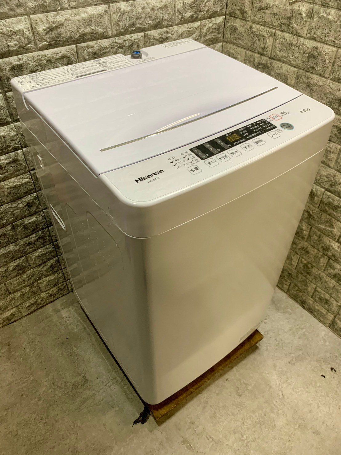 全国送料無料☆3か月保証付き☆洗濯機☆ハイセンス☆2021年☆4.5kg☆HW 
