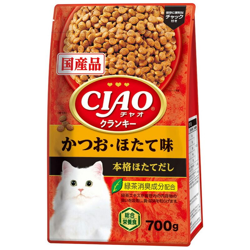 まとめ買い）いなばペットフード CIAOクランキー かつお・ほたて味