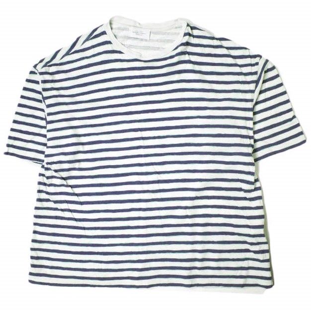 UNUSED アンユーズド 21SS 日本製 Short Sleeve Border T-Shirt ショートスリーブボーダーTシャツ US2021 4 Light Green × Purple 半袖 オーバーサイズ トップス g18993