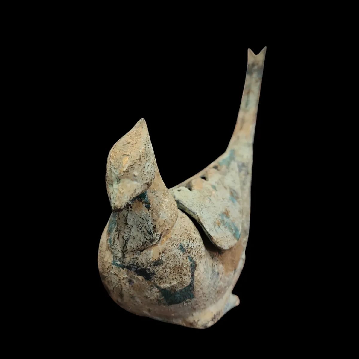 高級工芸品 瑞鳳堂 日本の国鳥 雉子 香炉 美術鋳物 ブロンズ 鳥 置物 