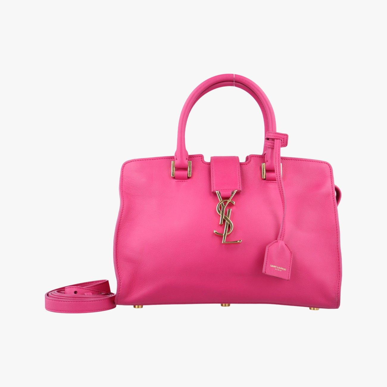 イヴサンローランYves Saint Laurentベイビーカバス ローズ レッド レザー 424868 LTH424868.0316