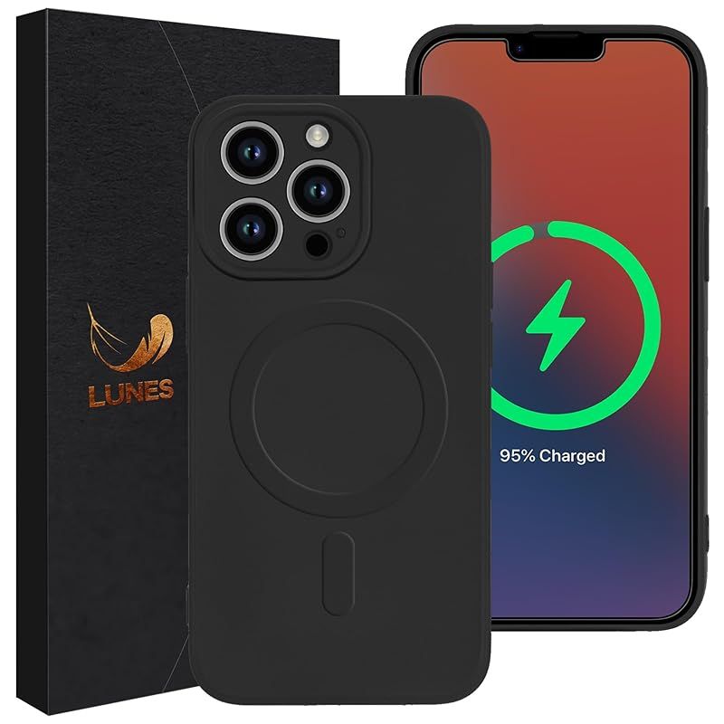 [LUNES] iPhone 14 Pro Max ケース Magsafe対応 AIR LIQUID for iPhone 14 Pro Max (6.7 inch) マグセーフ対応 薄型 傷防止 カメラ保護 黄変防止 耐衝撃 軽量 ワイヤレス充電対応 レ 1