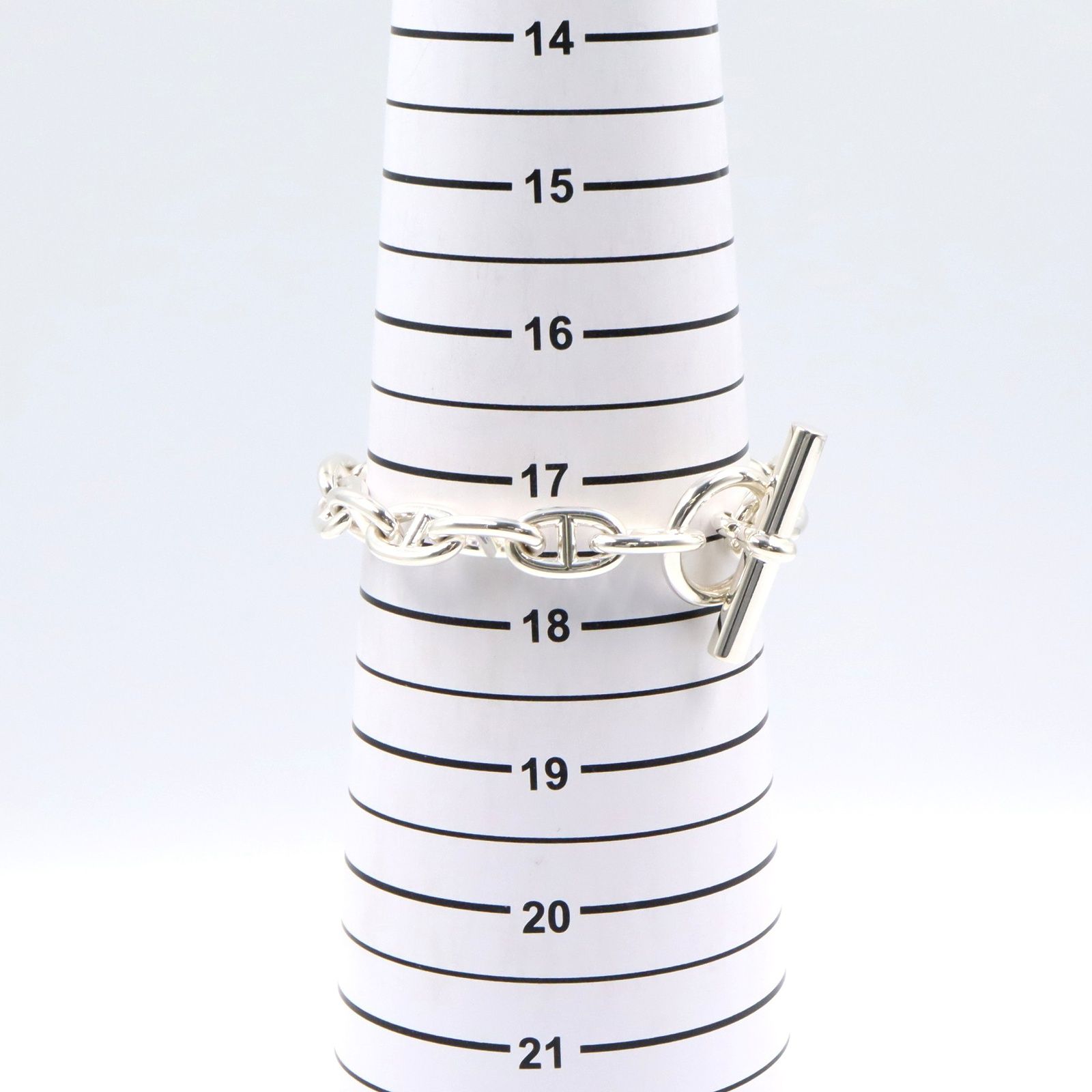 エルメス HERMES ブレスレット シェーヌダンクル MM 16コマ ブレスレット 腕回り17.5㎝ シルバー925 シェーヌダンクル MM 16コマ ブレスレット ユニセックス Used A FORTGASGNV_COM_BR