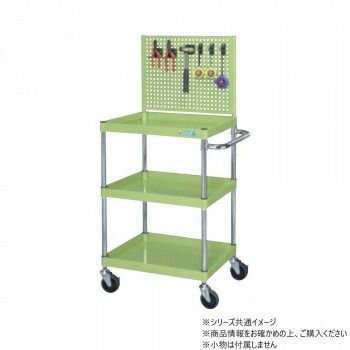 サカエ CSパールワゴン中量タイプ 上部パンチングパネル付 グリーン CSP-6083JPNU