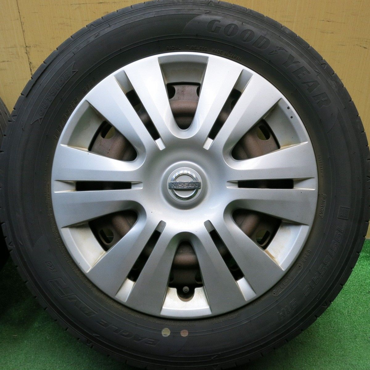 4本価格☆日産 セレナ 純正 スチール 195/65R15 グッドイヤー イーグル 